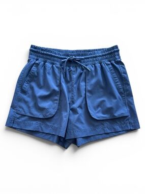 Women’s Blue Drawstring Utility Shorts